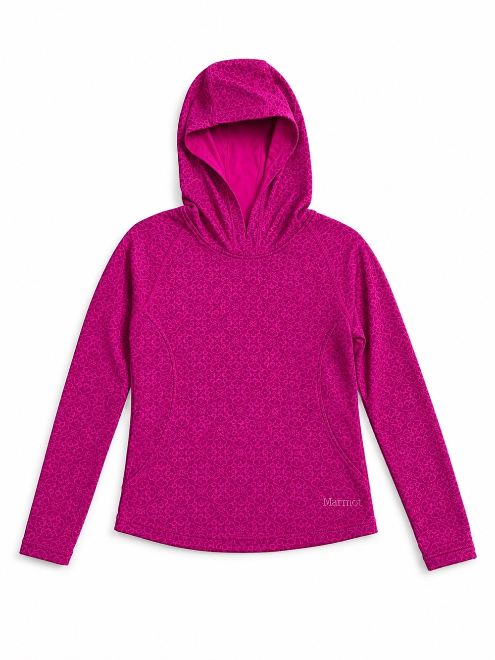 Marmot Hoodie Long Sleeve Pullover Performance Sweatshirt Pink Purple Girls S